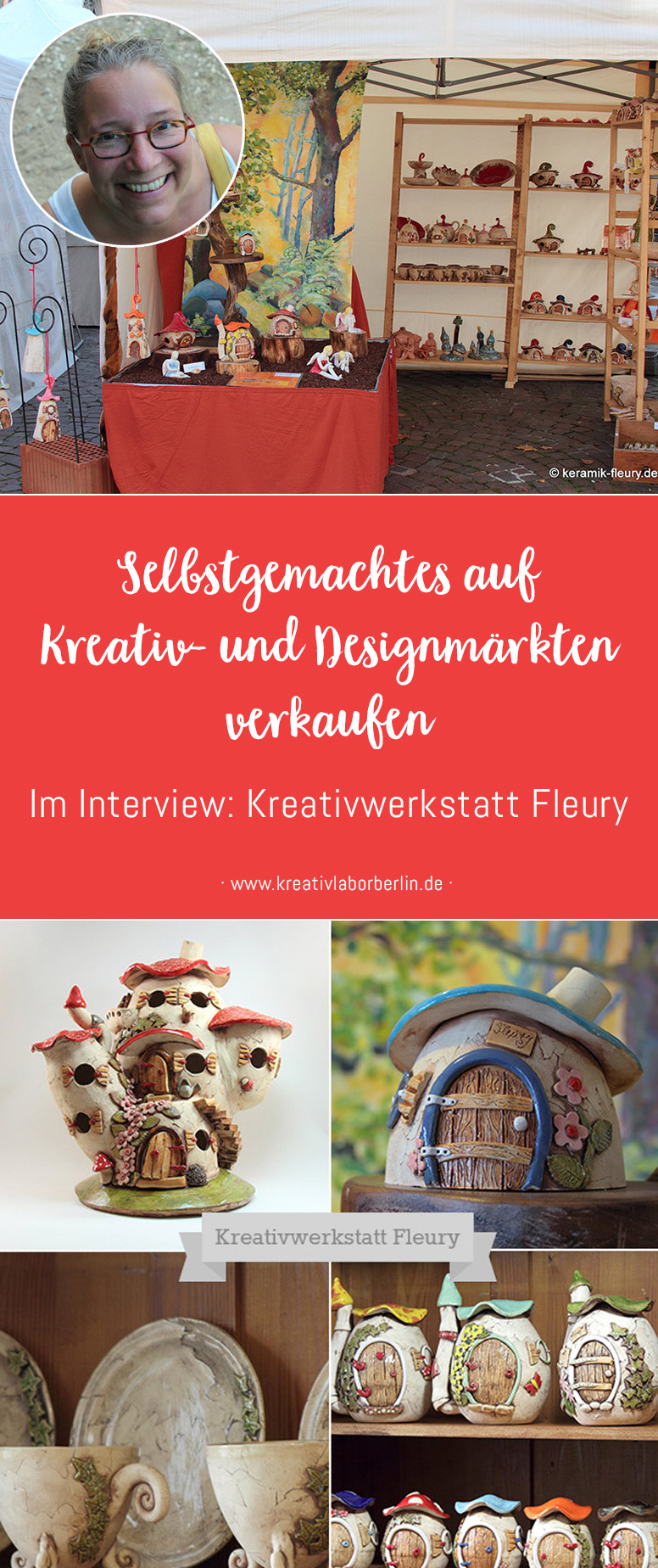 Selbstgemachtes auf Kreativ- und Designmärkten verkaufen: Kreativwerkstatt Fleury