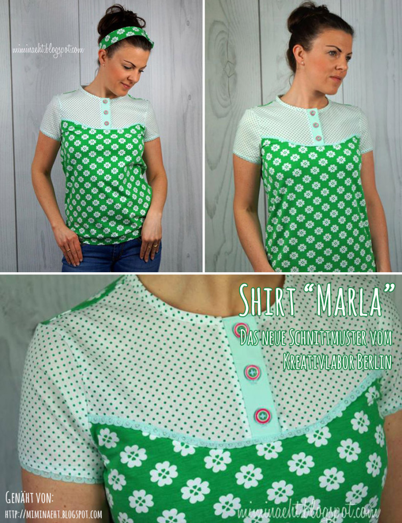 Nähbeispiel Shirt Marla