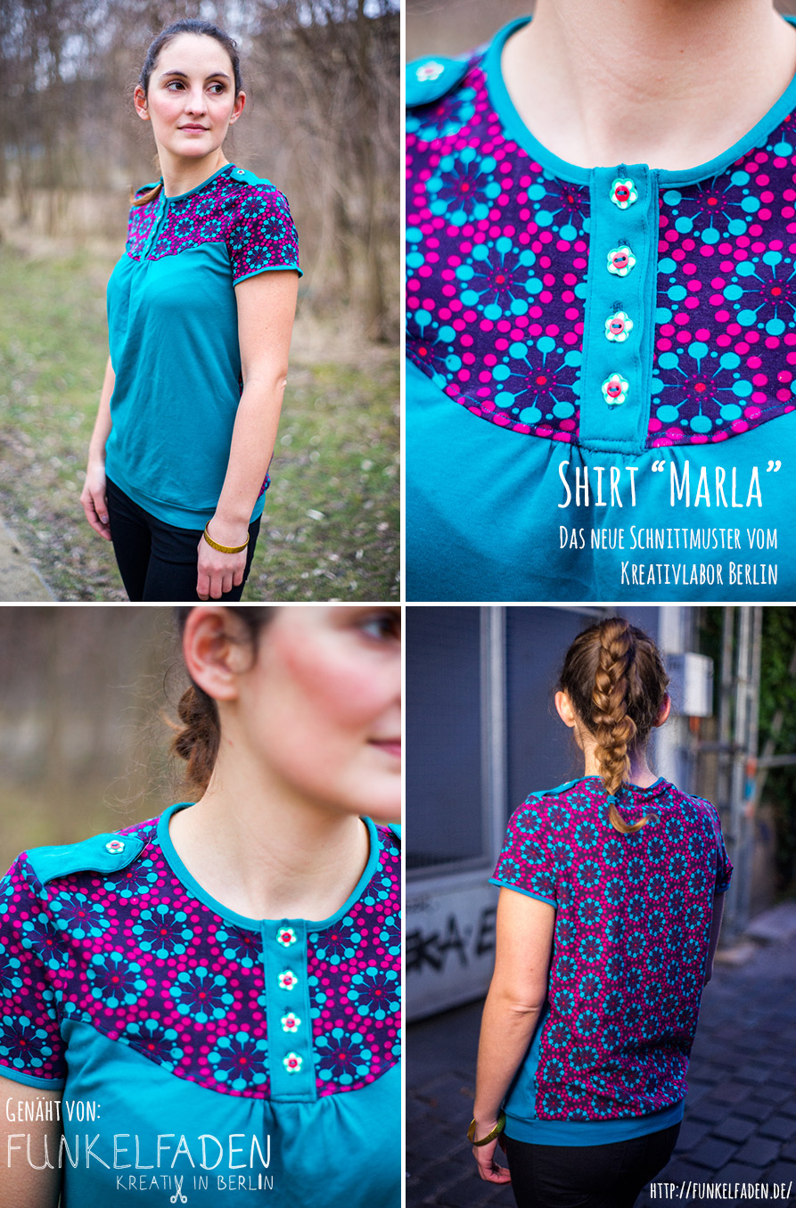Nähbeispiele Shirt Marla