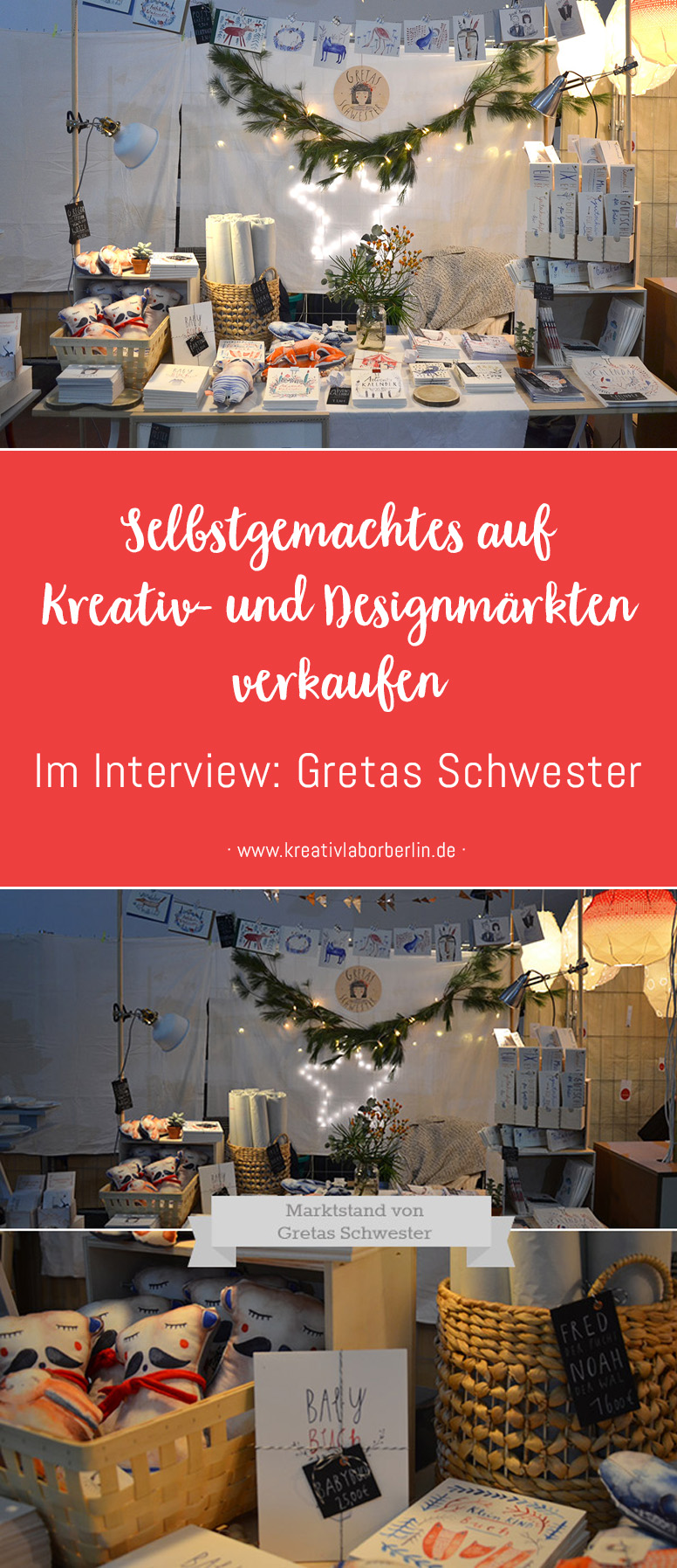 Selbstgemachtes auf Kreativ- und Designmärkten verkaufen: Gretas Schwester