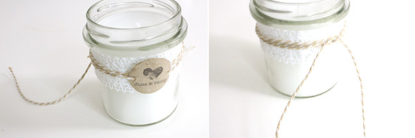 Hochzeits-DIY: Kerzen im Glas