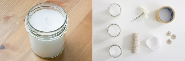 Hochzeits-DIY: Kerzen im Glas