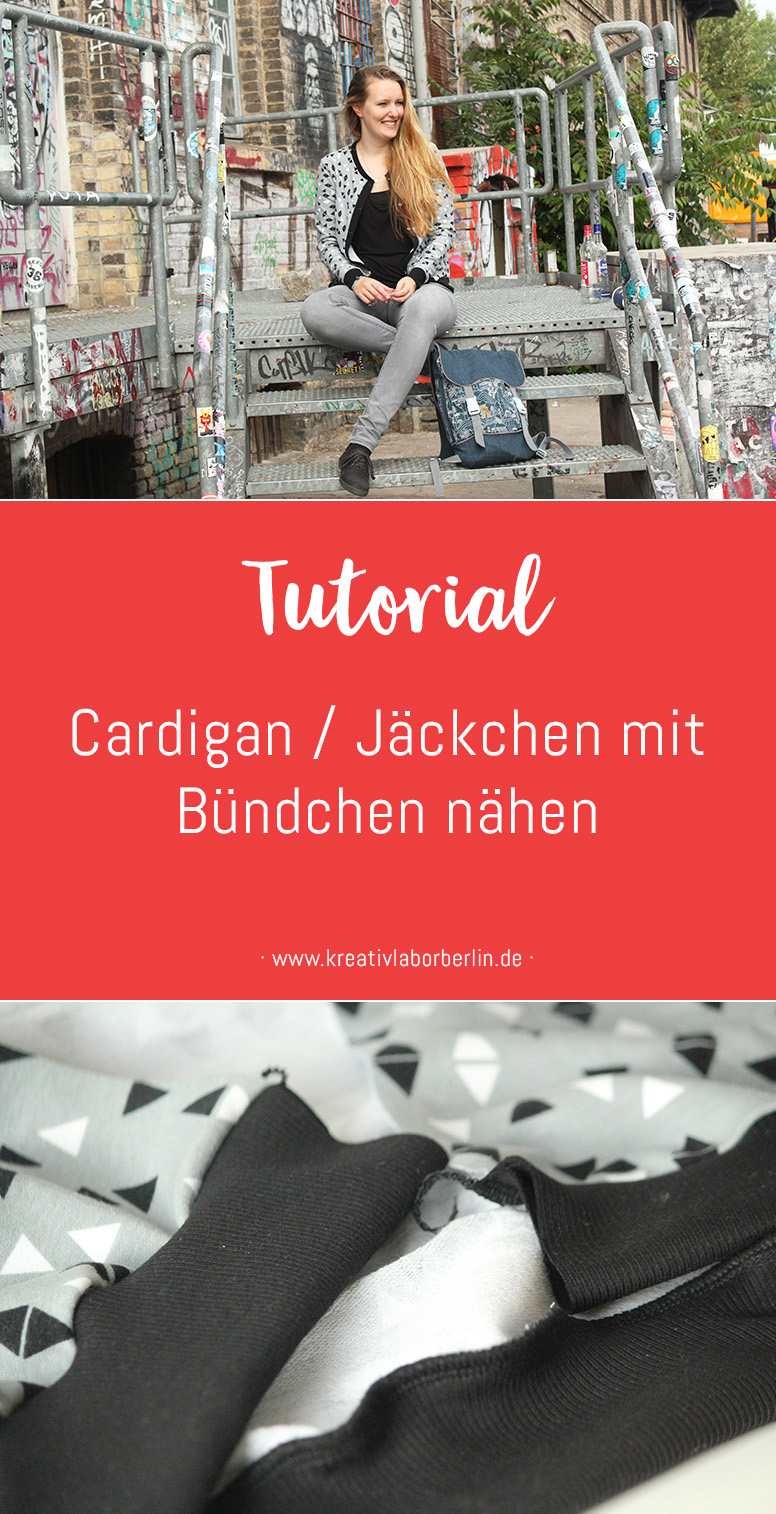Nähen mit Svenja: Cardigan „Maja“ als sportliche Variante (Nähanleitung)