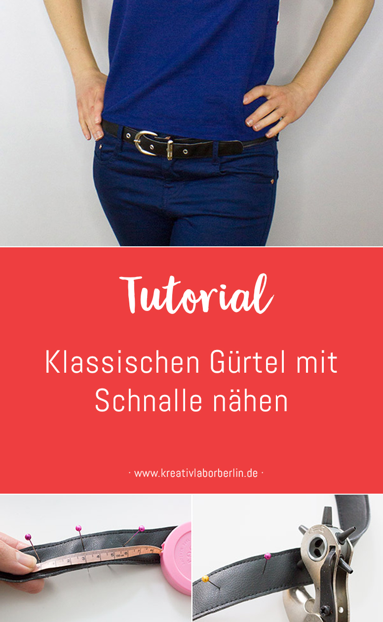 Kostenlose Nähanleitung: Klassischer Gürtel mit Schnalle