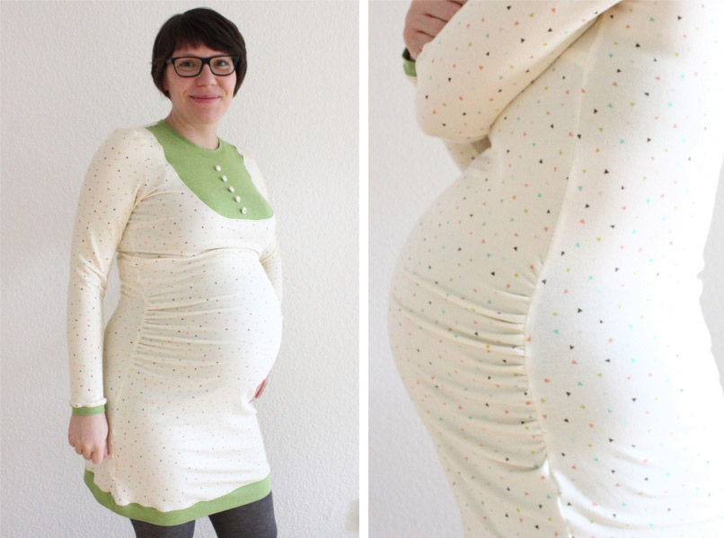 Kleid "Mathilda" als Schwangeren-Version nähen