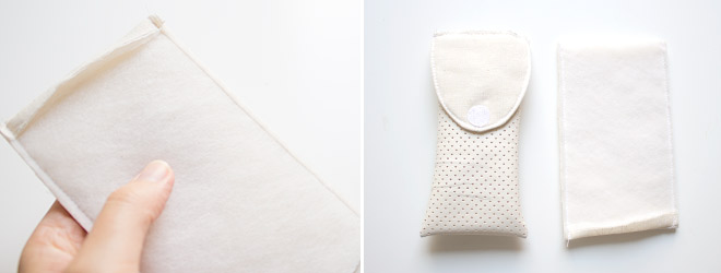 Kostenlose Nähanleitung: Handytasche "Agneta" als Braut-Version