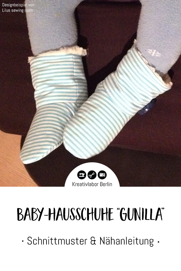 Schnittmuster & Nähanleitung Baby-Hausschuhe "Gunilla"