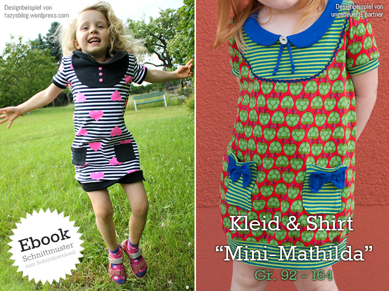 Kleid & Shirt "Mini-Mathilda" Gr. 92 - 164