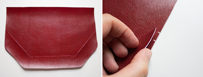 Nähanleitung: Tasche "Klein-Smilla" aus Kunstleder (ohne offene Kanten)