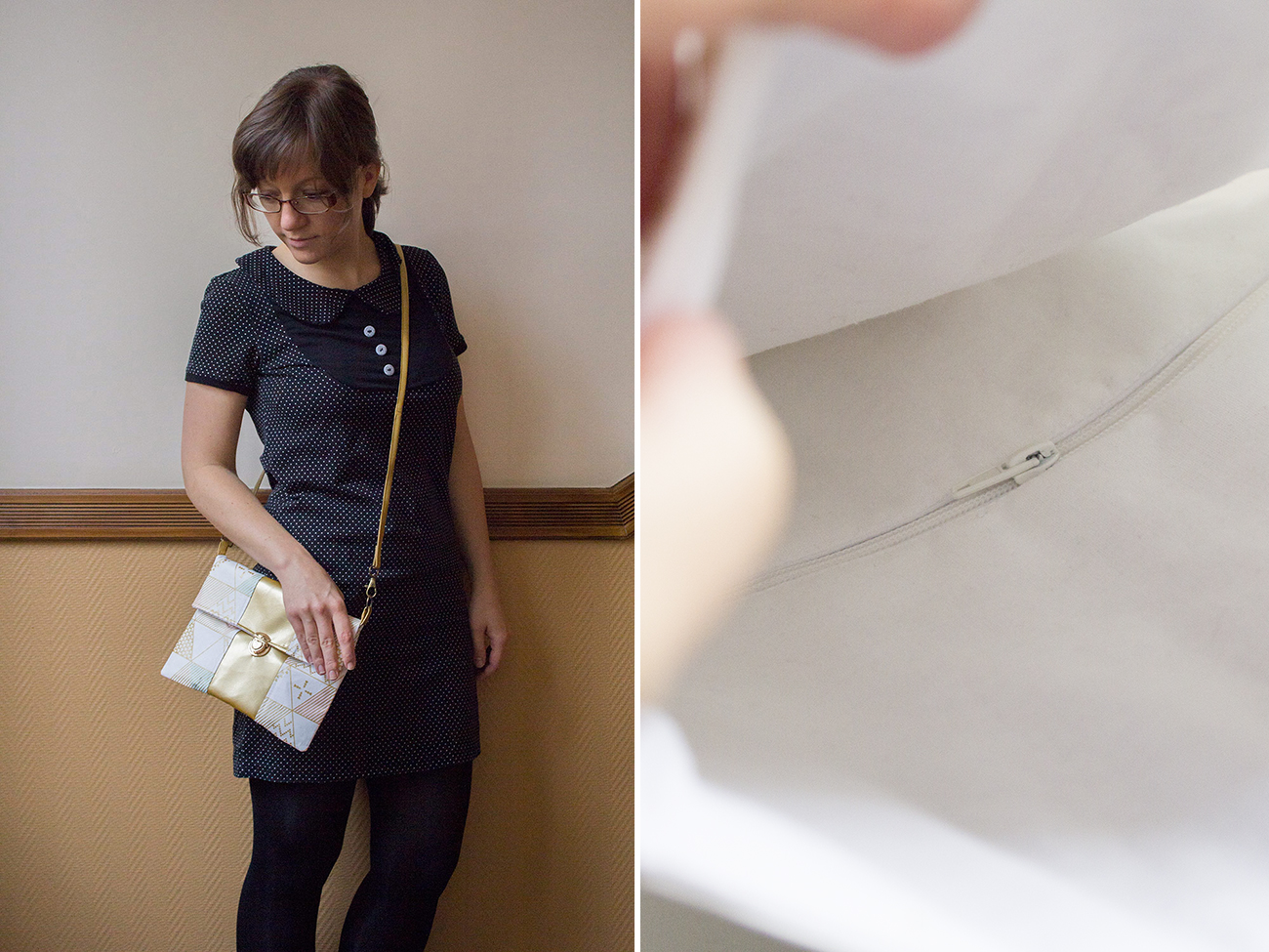 Nähanleitung: Handtasche "Mira" mit Reißverschluss-Innenfach nähen