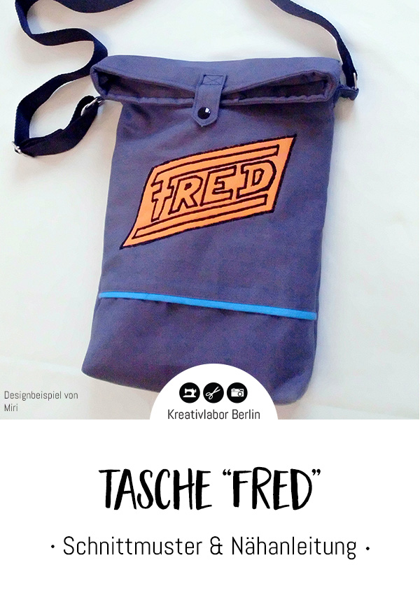 Schnittmuster & Nähanleitung Tasche "Fred"