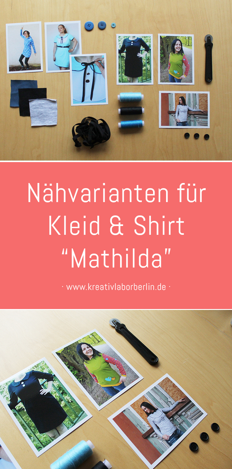 Nähvarianten & Inspirationen für Kleid & Shirt "Mathilda"